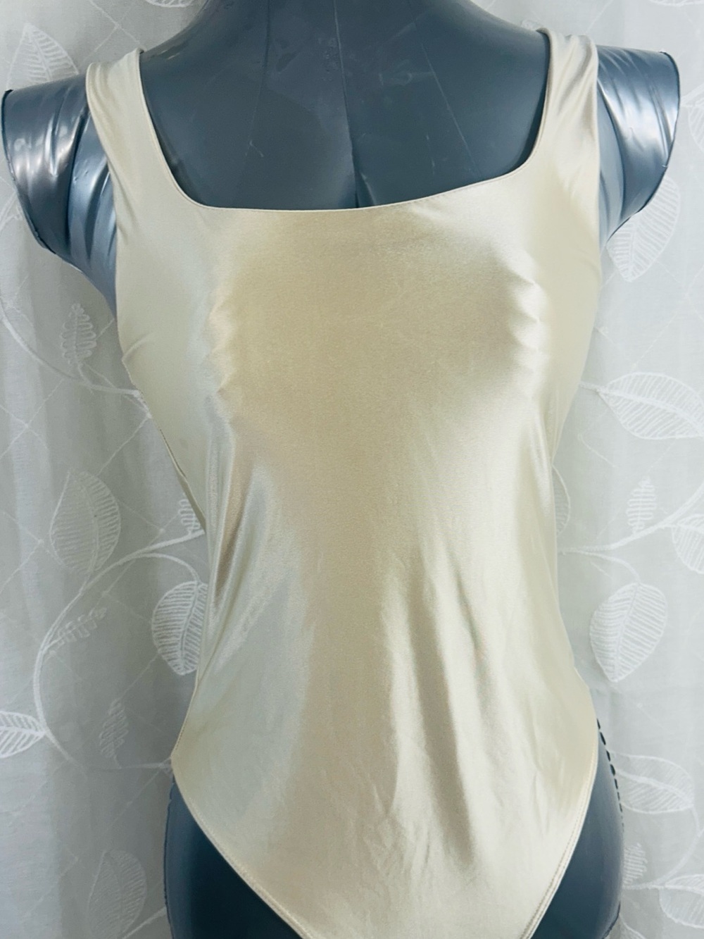 House of Harlow 1960 White bodysuit with Gold Logo Print
